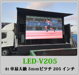 4t�ԍő�205�C���`�r�W�����J�[